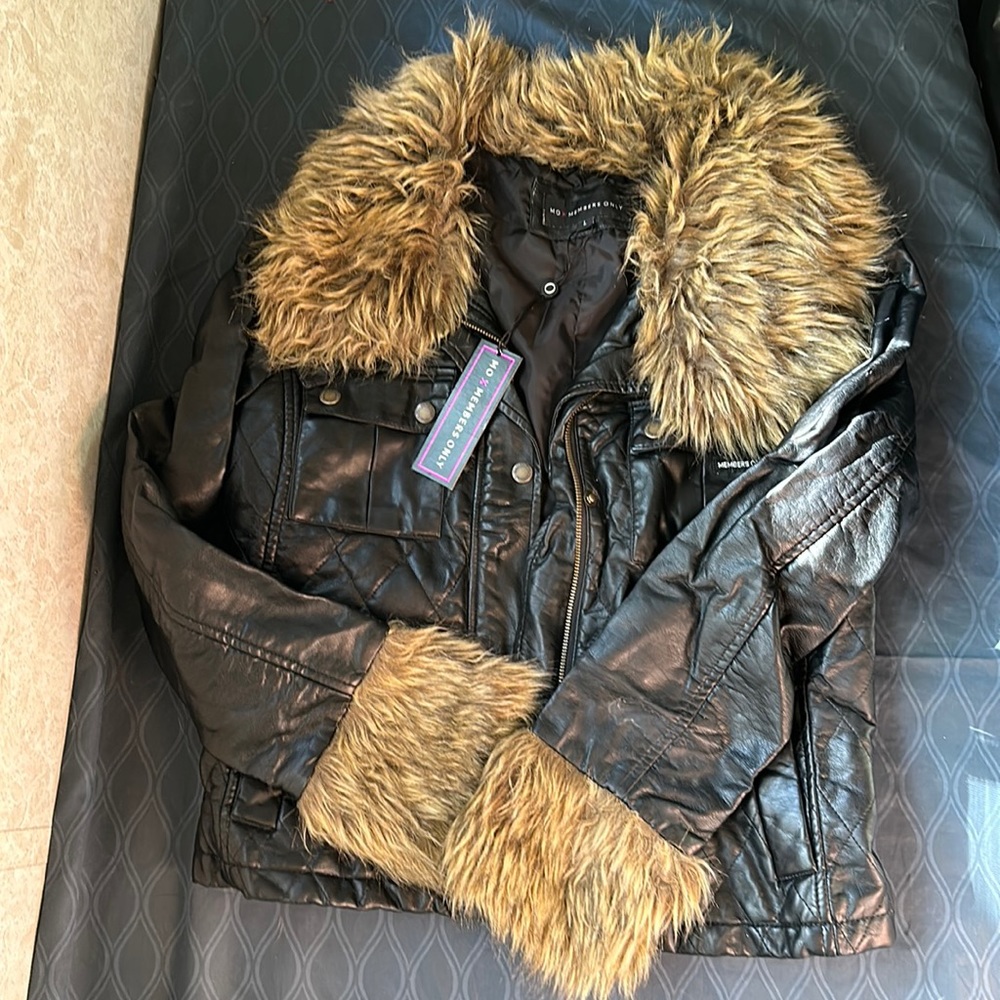 Faux fur leather
